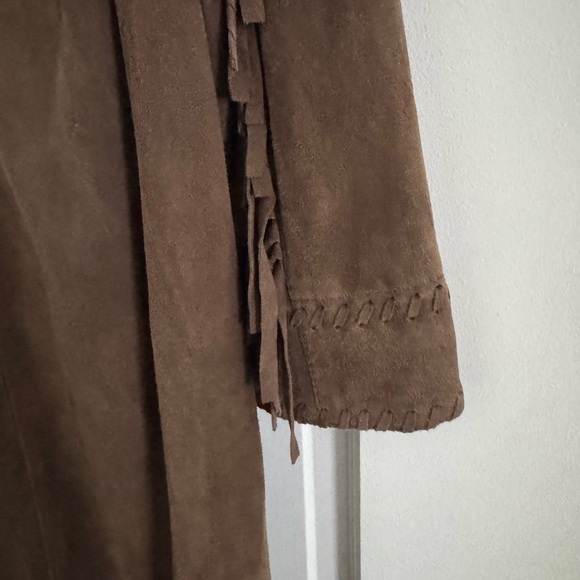 Double D Ranch Brown Suede Jacket with Floral Embroidery-RARE find - Picture 7 of 7